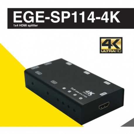 GERATECH 1X4 HDMI SPLITTER EGE-SP114-4K
