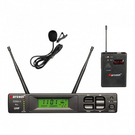Karsect KRU 1/1L UHF Yaka Telsiz Mikrofon Sistemi