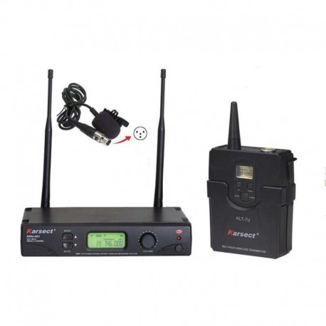 Karsect KRU 481/7L UHF Telsiz Yaka Mikrofon Sistemi
